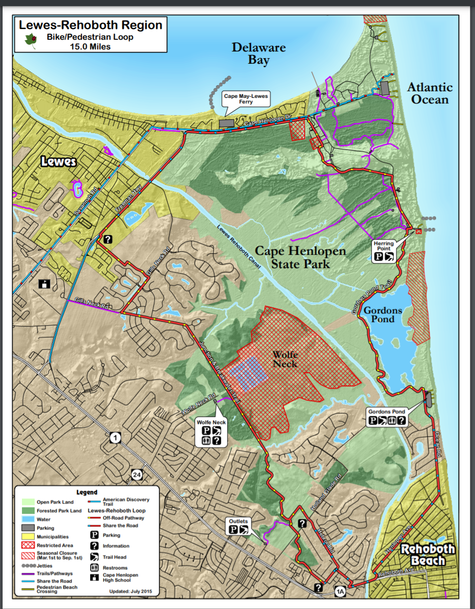 milton bike trail map